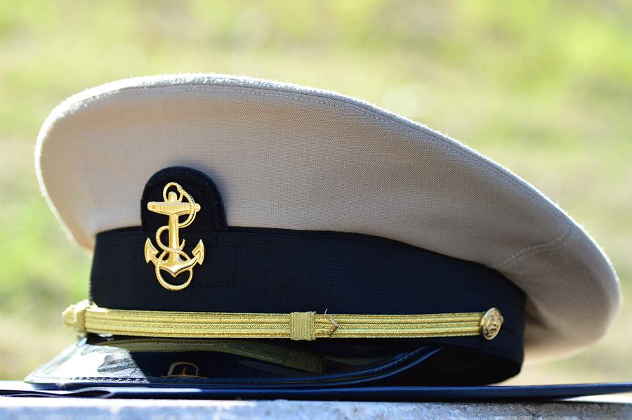 This JROTC hat is part of  the programs uniform.