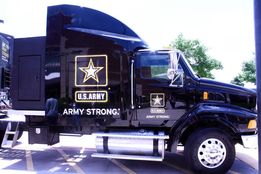 Army+truck+gives+introduction+to+students