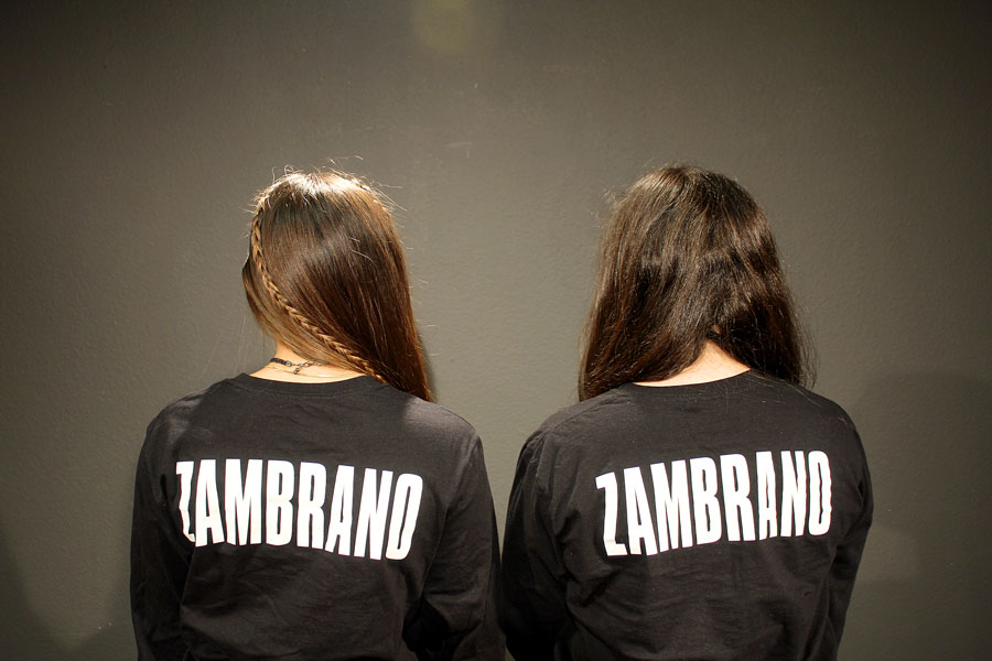 Swann+and+Ramirez+wear+their+Zambrano+shirts