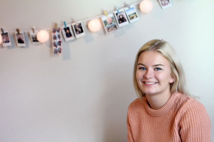 Junior Maren Stavne is an exchange student from Norway