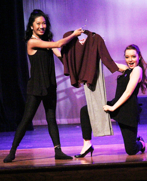 Hannah Lee and Kayla Nguyenho perform in Silver Wings Big Novelty number, Lost in Nordstrom.