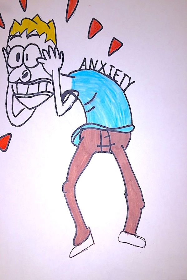 Drawing representation of anxiety.