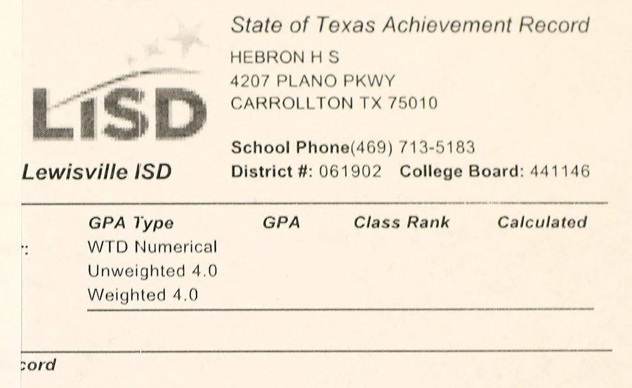 Sophomores and freshmen do not have ranks on their transcripts. The decision to make class ranks optional on transcripts will be Dec. 11. 