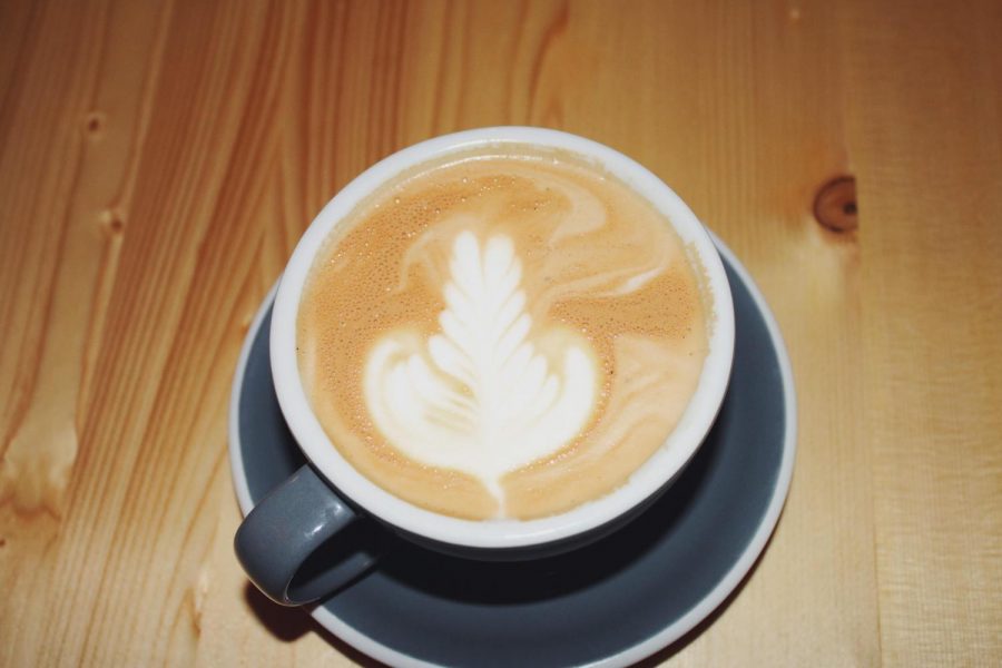 The honey roasted latte at George: Coffee + Provisions.