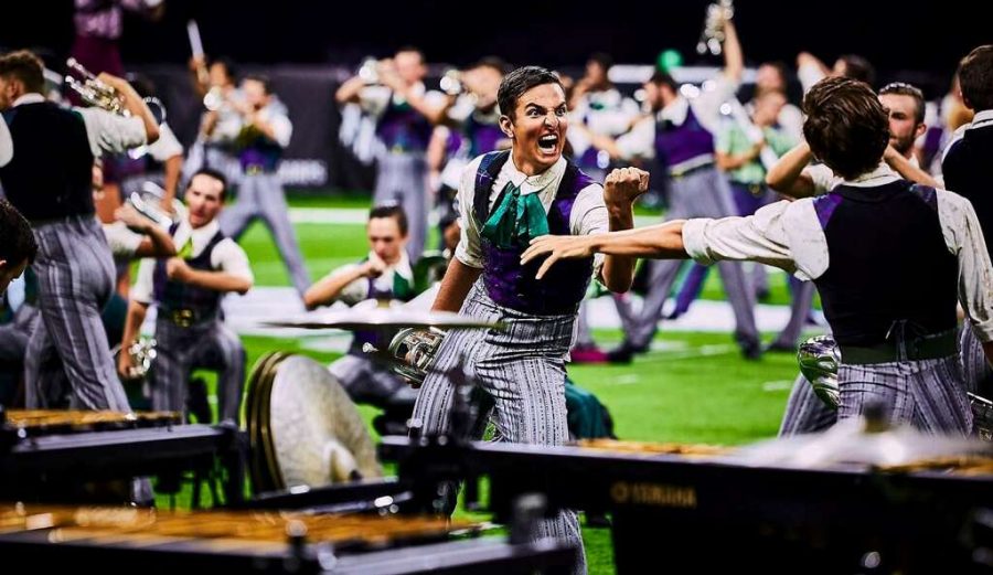 Rezazadeh performs “The Wrong Side of the Tracks” with the The Cavaliers. The show included music by Christopher Rouse, Thomas Newman, Donald Grantham, Mike McIntosh and Clif Walker and placed fifth at the DCI World Championships.