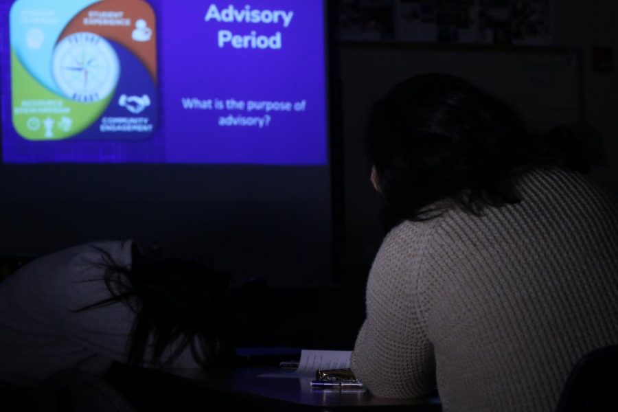 Despite good intentions , advisorys forced lesson lead to disengagement in some classrooms. In a poll of 100 students, 86% said they believe their advisory is not accomplishing its stated goal. 