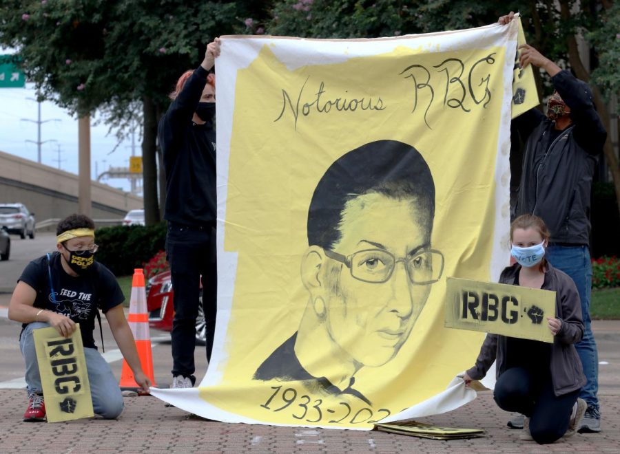 Photo Gallery: Rally to honor Ruth Bader Ginsburg held in Dallas