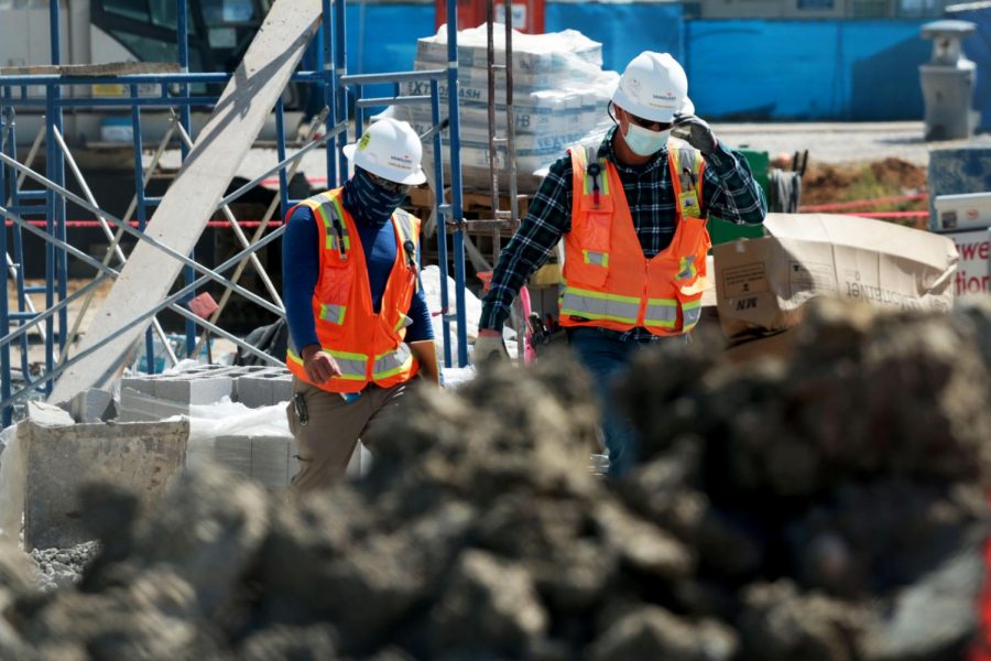 The construction workers continue their schedule for building the arena. It is set to be done in 2021 after construction began in Sept. of 2019. Were really excited, principal Amy Boughton said. Even though weve had to wait the longest, its going to be the best one out there.