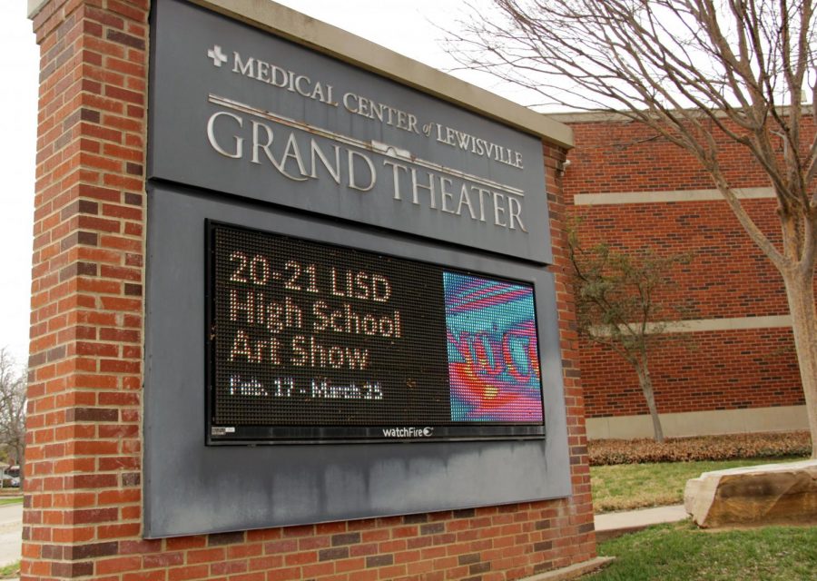 The LISD art show is at the MCL Grand on N. Charles St. The MCL Grand strongly encourages visitors to wear masks and reinforces six feet of social distancing.
