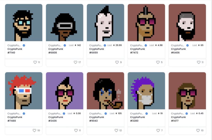 CryptoPunks+NFTs+being+sold+on+opensea.io%2C+a+popular+NFT+marketplace.%0A