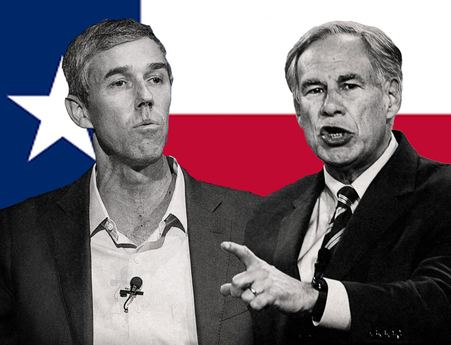 The+two+primary+candidates+for+Texas+governor+are+Republican+Gov.+Greg+Abbott+%28right%29+and+Democratic+former+U.S.+representative+Beto+O%E2%80%99Rourke+%28left%29.+