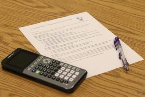 National Math Honor Society members received an invitation the week before the club’s first meeting on Nov. 10. The students who received the invitation had to have a 3.0 weighted GPA and taken two or more math classes. 