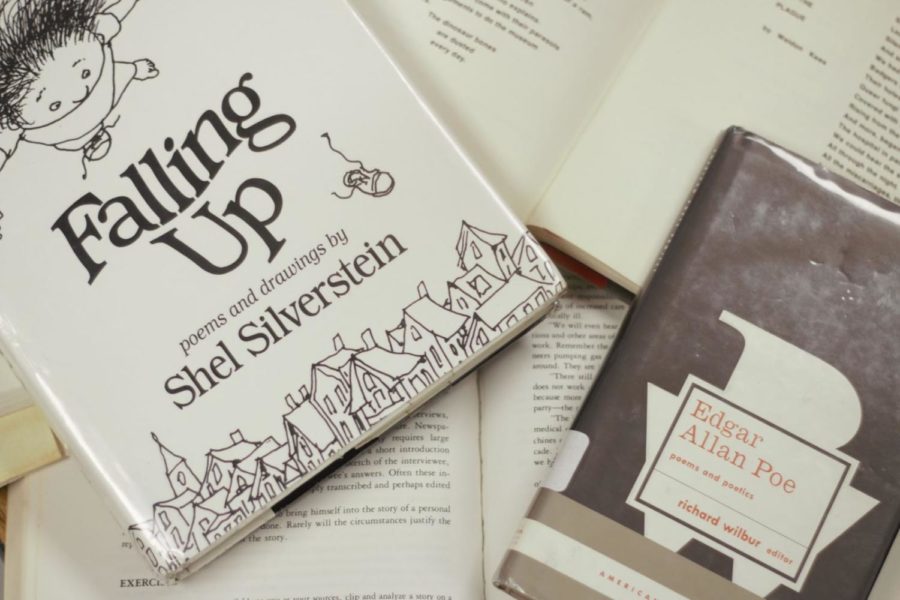 “Falling Up” by Shel Silverstein was the first poetry book I ever read. People have attempted to ban Silverstein’s works for their blatant humorous nature. Edgar Allen Poe’s works have often been used in schools. After reading “The Haunted Palace” by Poe, it completely changed my perspective on poetry as a writing style.
