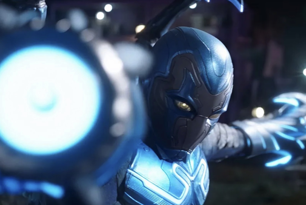 Full of heart and humor, “Blue Beetle” ended DC’s streak of bland films and may offer the company long overdue redemption. (Photo via Warner Bros)
