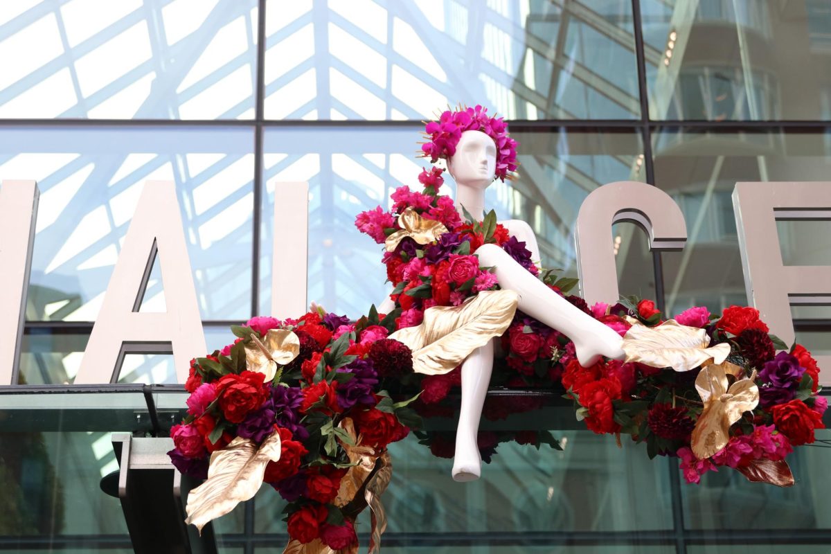 The Prudential Center is hosting their 90th showcase, “VOYAGE,” Nov. 2–6. This showcase features 16 mannequins, the 15 ones inside all with real flowers, and aims to “present a cultural storytelling experience that connects the world through flowers.”