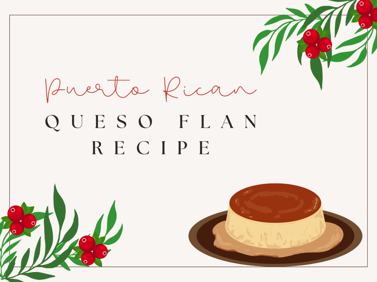 Flan is an essential dessert for the holidays in Puerto Rico, where my grandma was born. My grandma prefers to make hers cheese-oriented, compared to the standard eggy-flavored flan.