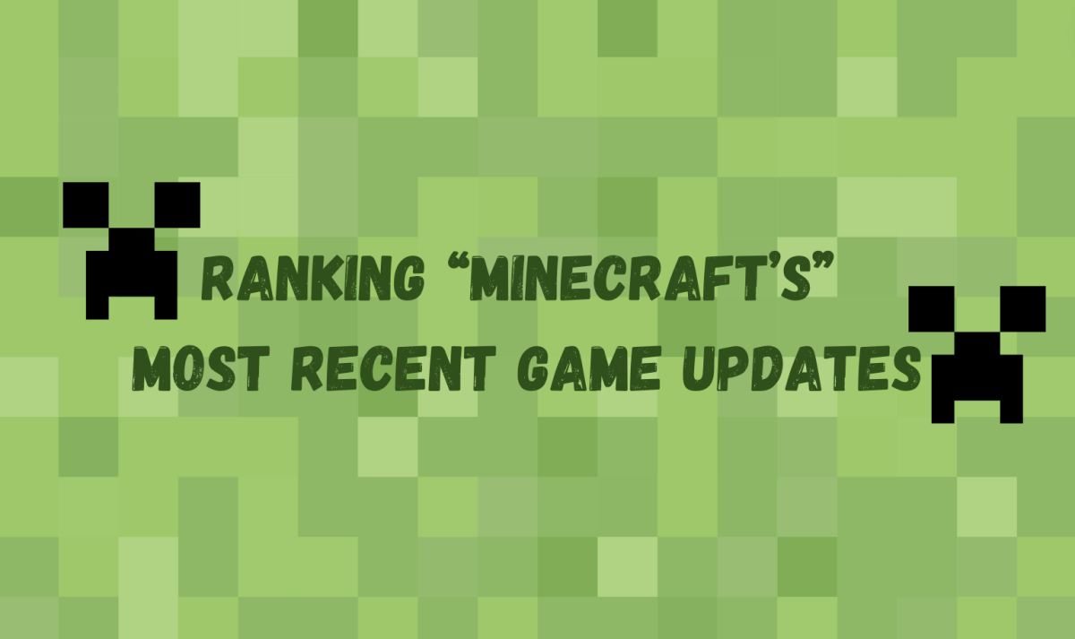 Over the course of 12 years, Mojang has released 18 official updates to “Minecraft.” These recent updates are ranked based on my personal opinion, but the updates’ practicality, size, entertainment and other factors were taken into account.