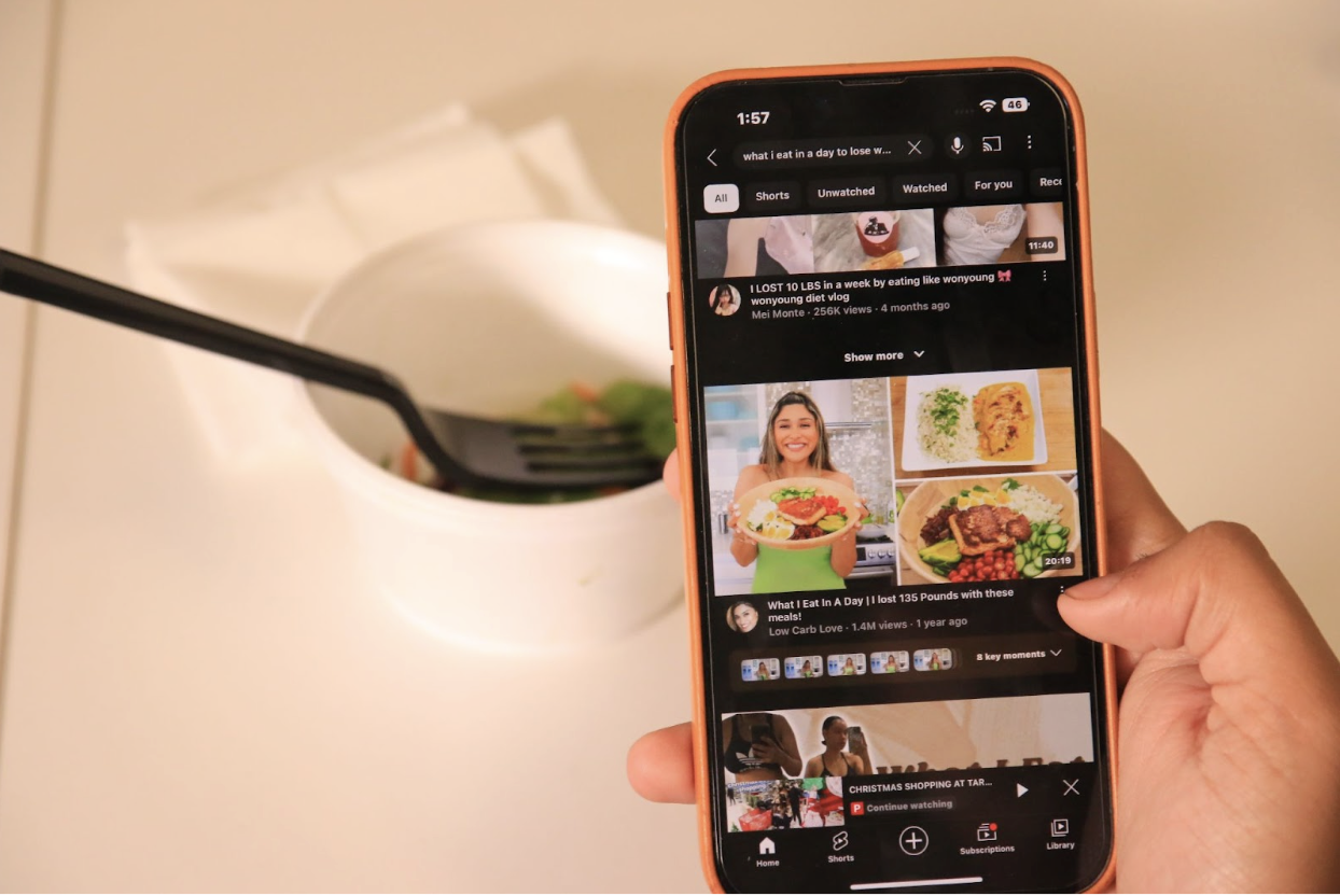 Social media trends, such as “What I eat in a day,” fad diets and quick-fix products like collagen water garner millions of views per video. For example, one video about collagen water on TikTok gained 29 thousand likes.