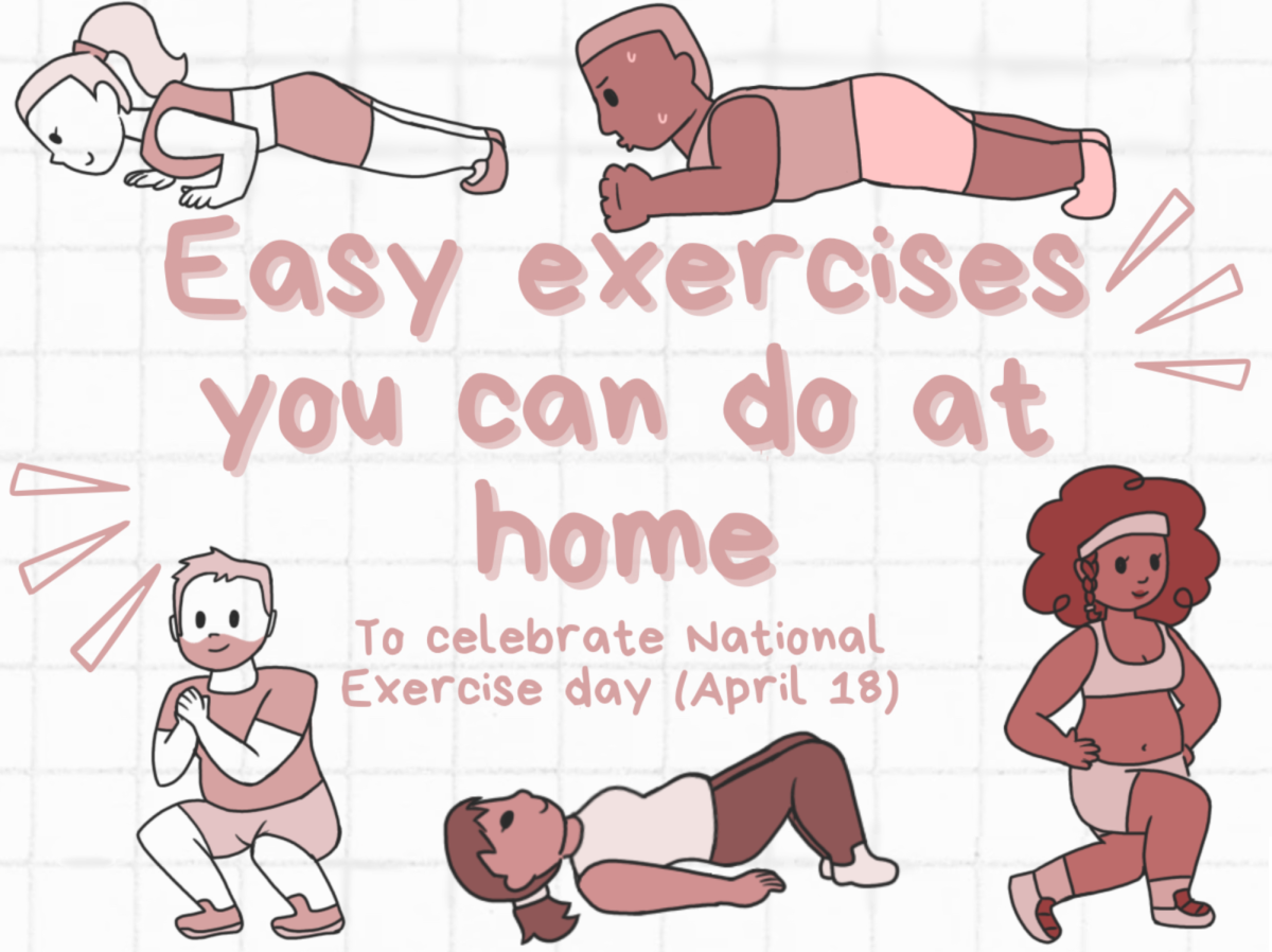 Infographic: Easy exercises for national exercise day