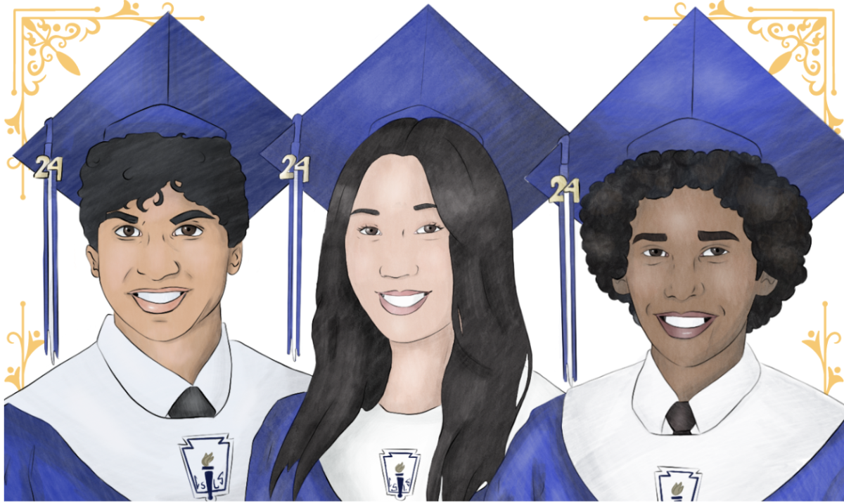 (Left to right) Swayam Rath, Allison Shea and Nathan Araya are the top three people in the graduating class of 2024. Graduation will be on June 2 at the Dallas Star at 12 p.m. 
